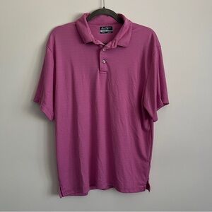 Ben Hogan Performance Pink Golf Polo Shirt-Men’s Size Large